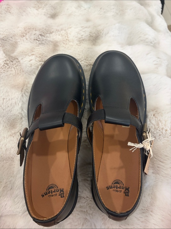 Dr. Martens Shoes - Dr. Martens Black Leather Mary Jane Loafers